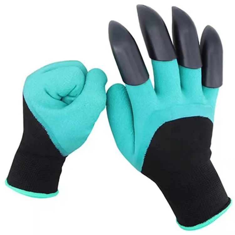 

Garden Genie Gloves, Waterproof Garden Gloves with Claw For Digging Planting, Best Gardening Gifts for Women and Men. (Green)