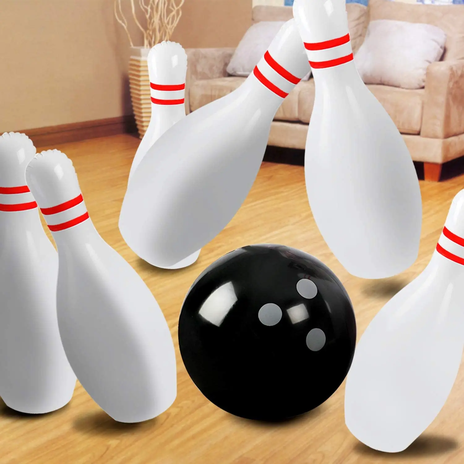 inflatable bowling set kmart