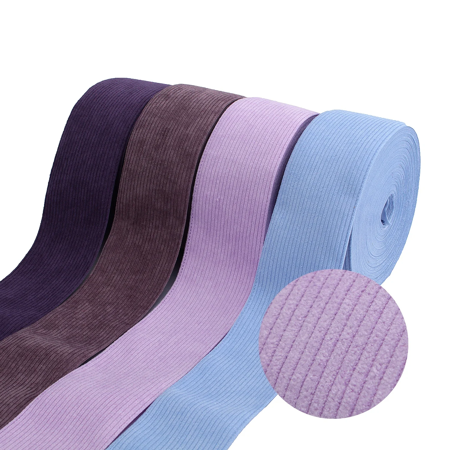 

Liston 3" Solid Color Stripe 20 Yards/Roll Cheap Fabric Corduroy Ribbon