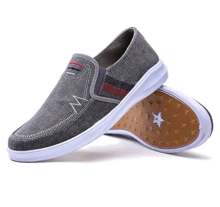

New Design Cheap Rubber Sole Cheap Screen Printed Men Canvas Shoes, 2 colors