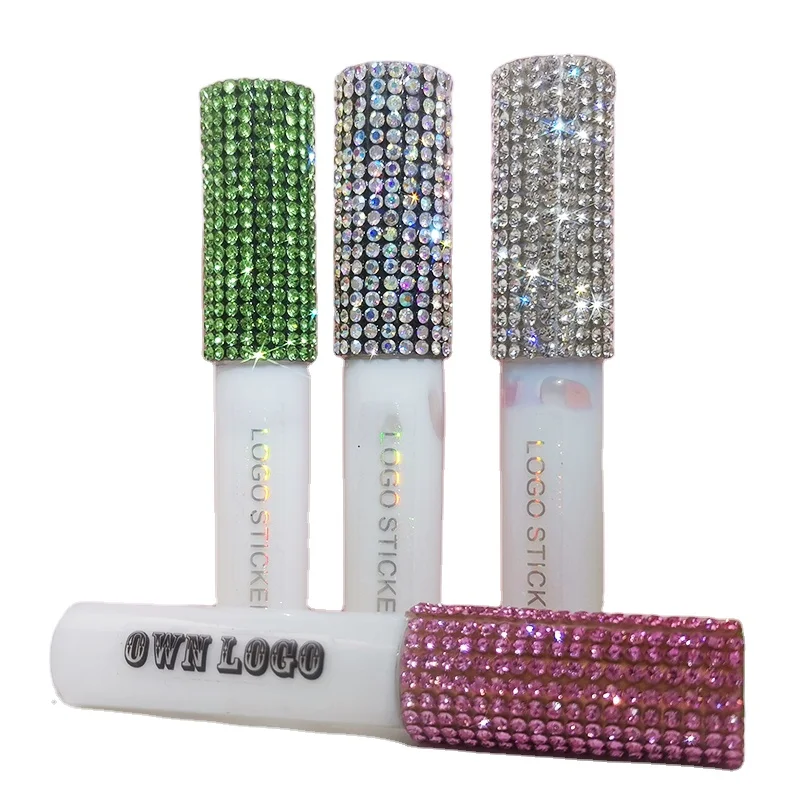 

Custom your logo lash glue adhesive with rhinestone bling bling crystal eyelash glue for strip eyelash vendor