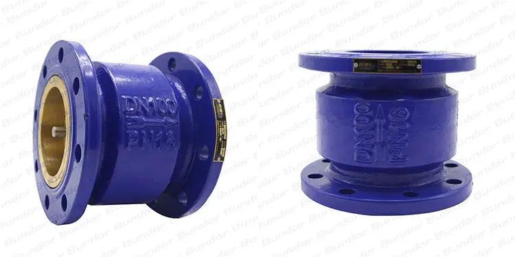 bundor dn50 高品质金属排水单向垂直静音止回阀