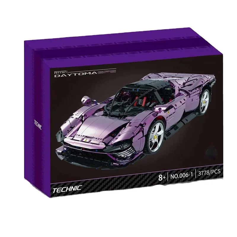 

3778pcs/set Technical Ferraried Daytona SP3 42143 Supercar Building Block Sport Car Toys For Boys Girls Kids Birthday Gift