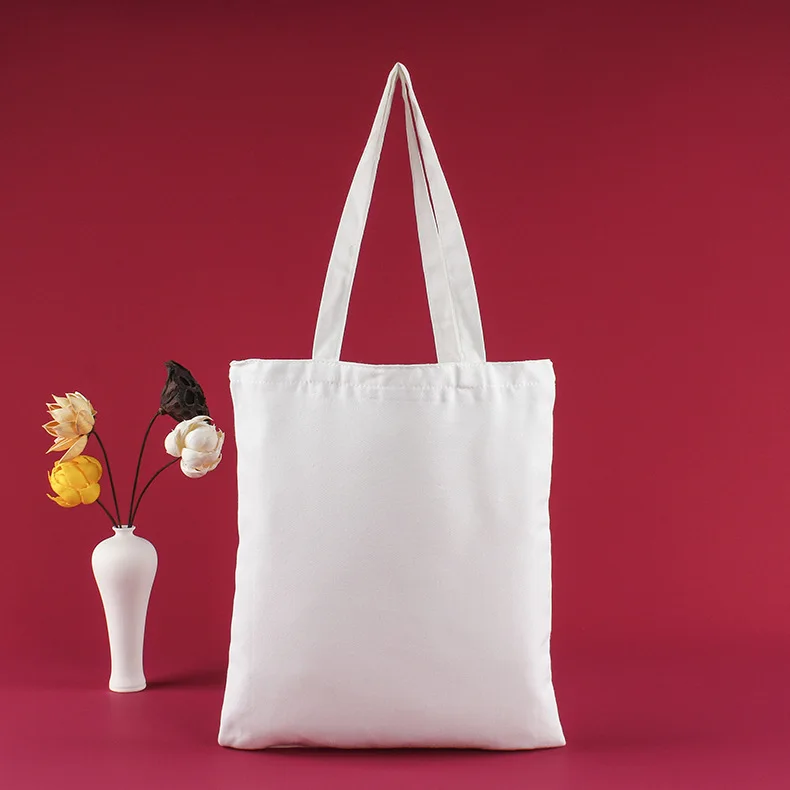 

8OZ Plain Recycled Christmas Nature Cotton Shopping Tote Bag Custom Logo, Customized