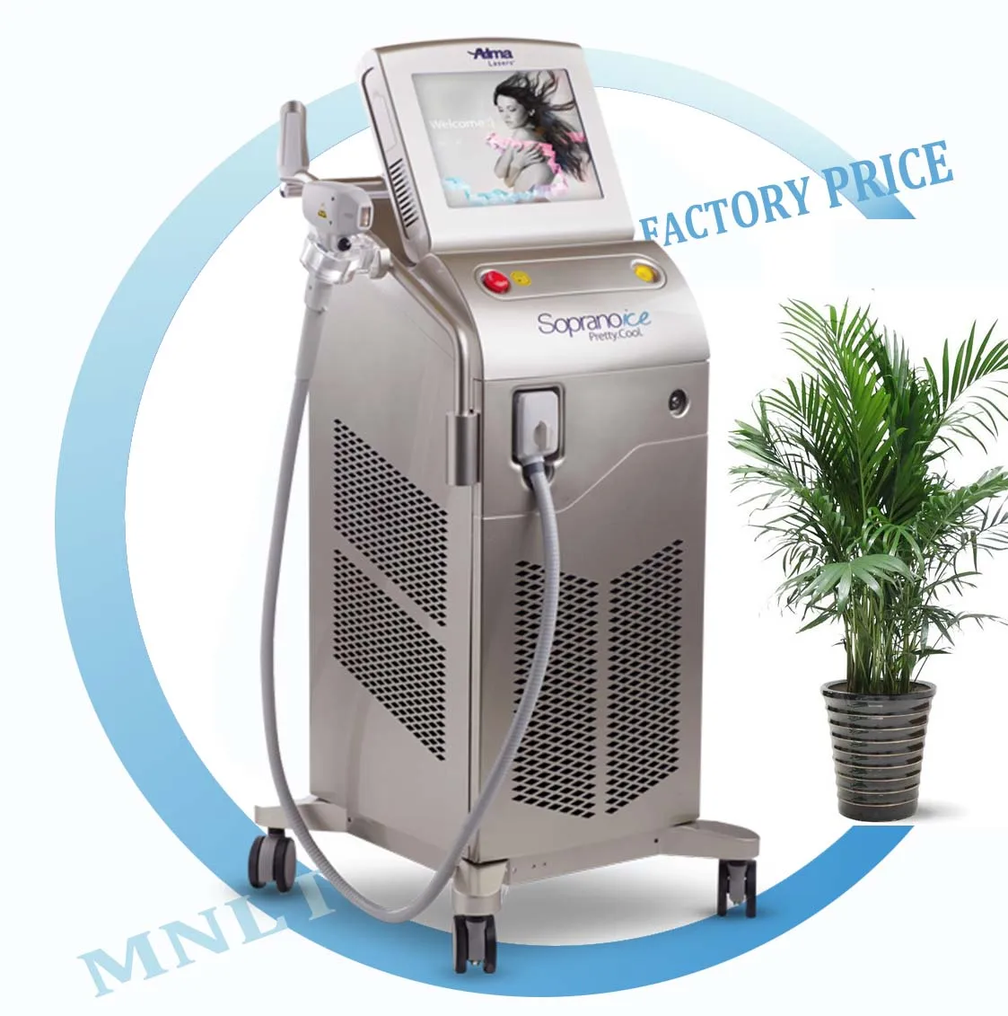 

Alma laser soprano titanium soprano ice diode laser hair removal machine price / 755 808 1064nm diode laser hair removal