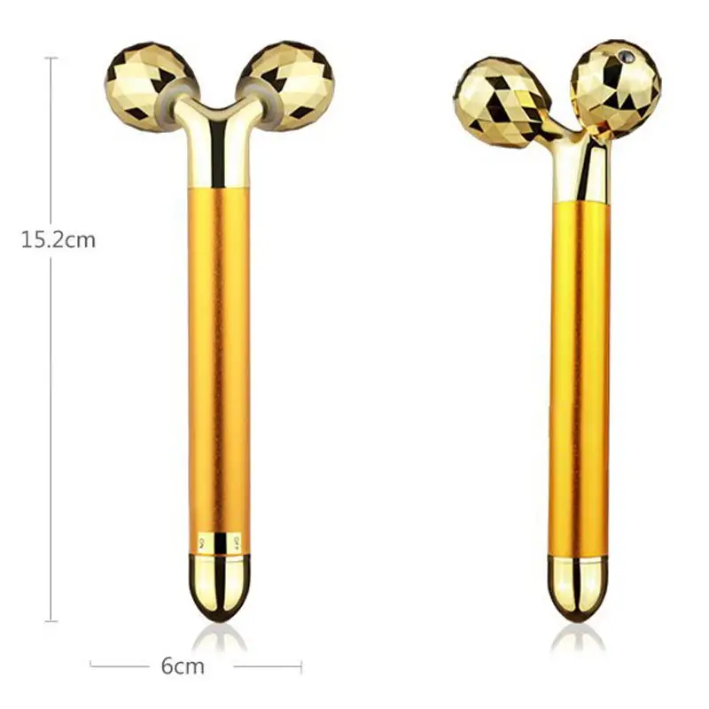 

2020 Hot selling face slimming 24K 3d massage 3d roller face massage face roller massager facial roller