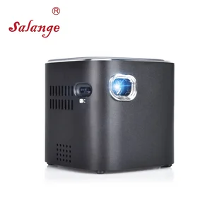 Salange S12 Portable Mini Cube Projector with Android Bluetooth WiFi Battery Wireless 1080p Smartphone Pocket Beamer for Travel