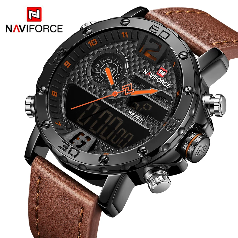 

Men Watches Top Brand NAVIFORCE 9134 Men's Date Waterproof Quartz Watch Male Fashion Military Sport Wristwatch Relogio Masculino