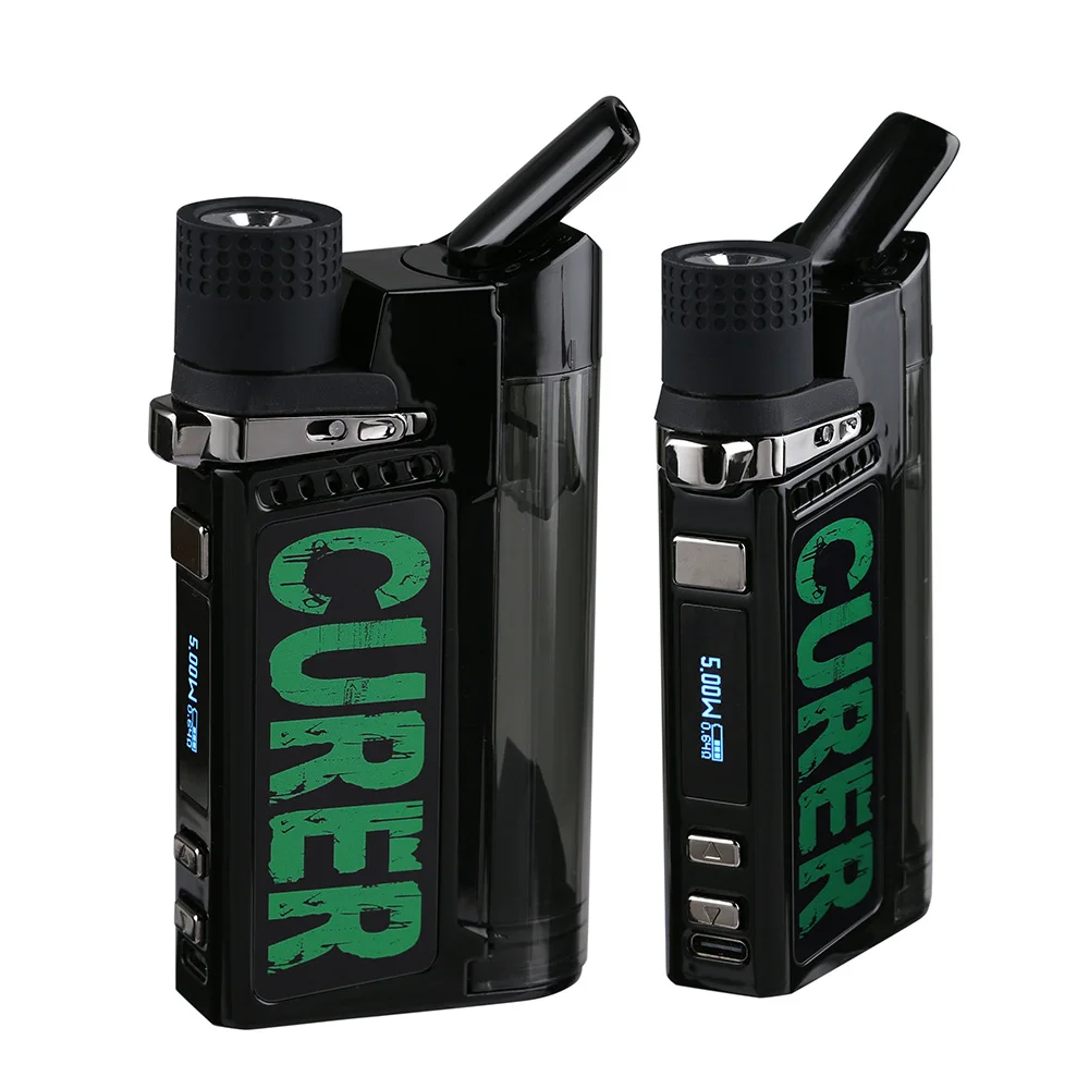 

New products portable LTQ Curer 1600mah temperature-adjustable 3-in-1 PCTG Water tank vaporator pod kit
