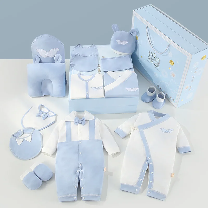 

Queena Pure cotton baby gift box double layer spring summer autumn winter pure cotton baby newborn gift box newborn full moon, Picture