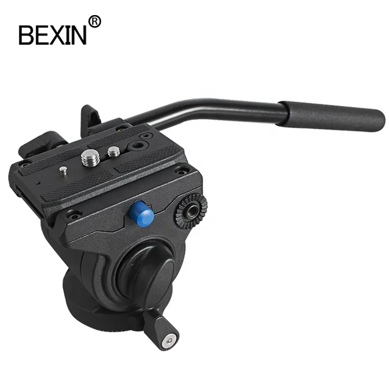 

BEXIN Camera Dual-base Drag Pan Head Fluid Tripod Panoramic Head holder for Slider Monsopod DSLR Camera Shooting Video Film