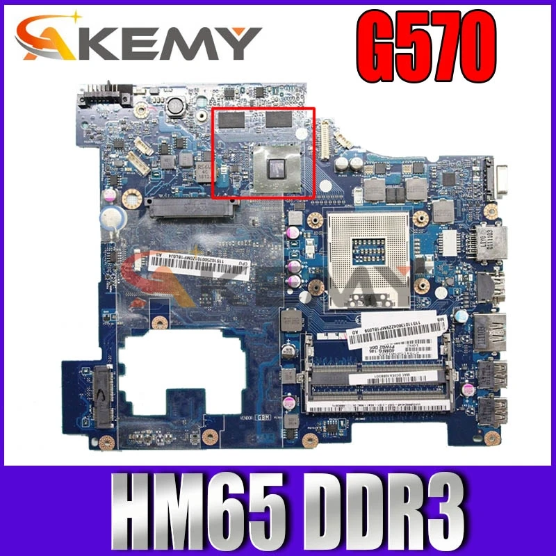 

For Ideapad G570 Laptop motherboard LA-6753P 216-0774207 HM65 DDR3 Mainboard