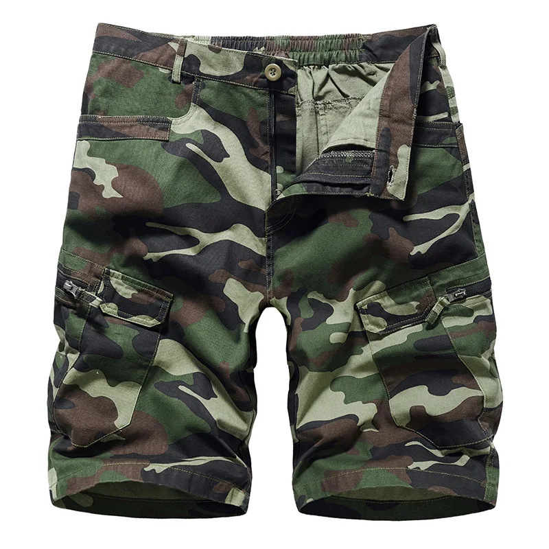 

Summer new men's overalls shorts camouflage loose plus size casual pants plus size men's clothing