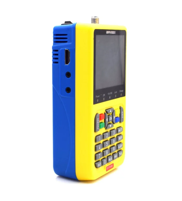 Portable Professional Multi-functional Digital DVB-S/S2 HD Satellite Finder Meter with Lithium-ion 3000mA Battery