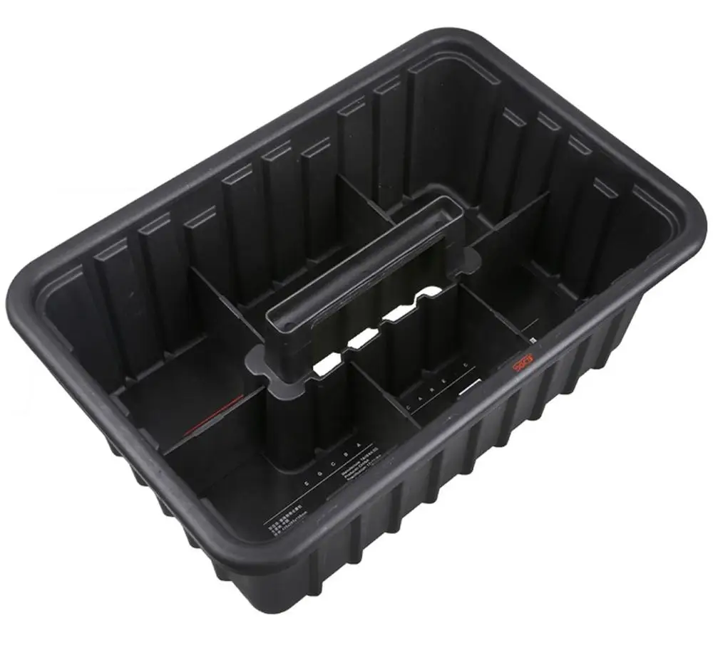 

SGCB Commercial Plastic Cleaning Tools Box Tote Caddy Removable Compartments