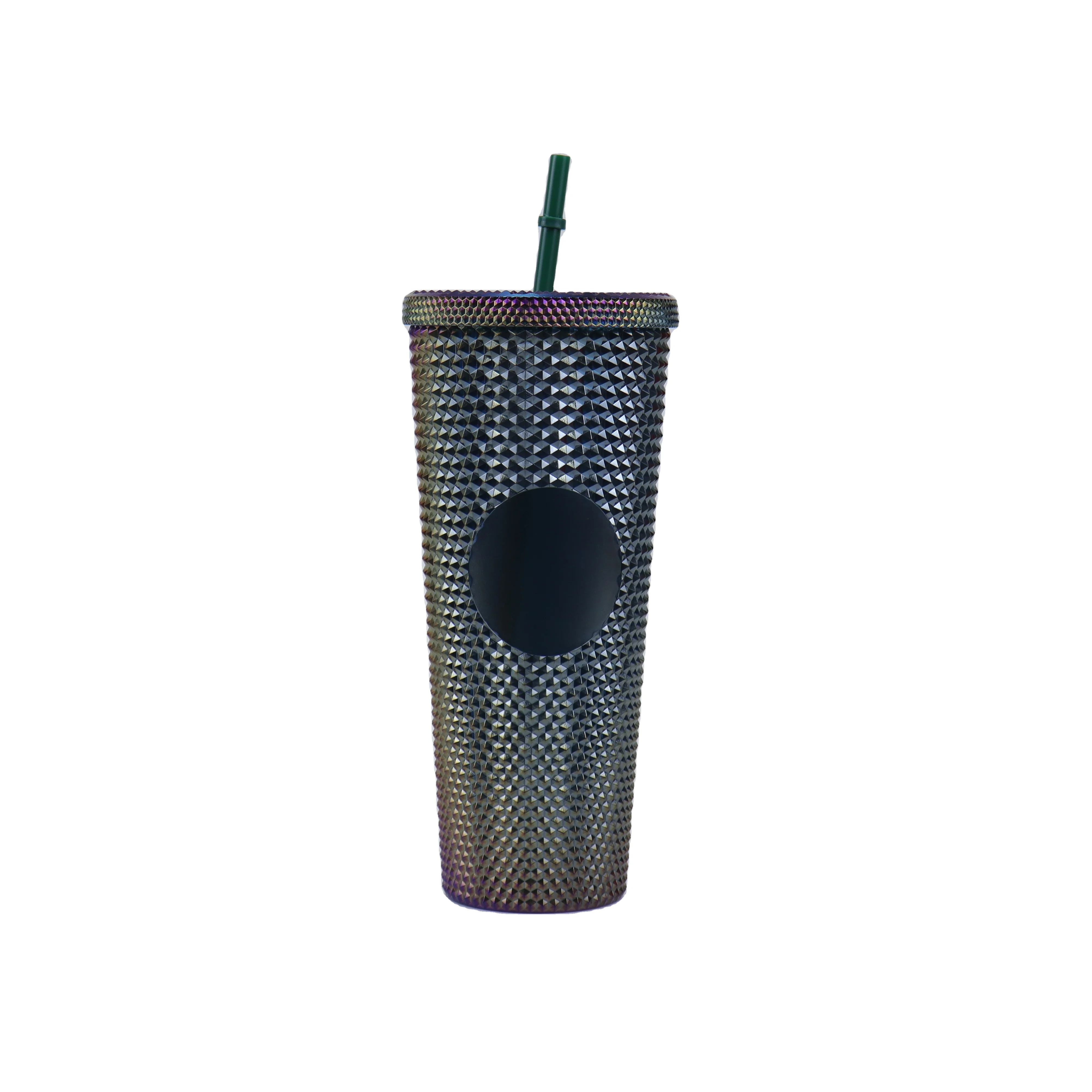 

24oz 16oz Tumbler Pineapple Cup Plastic Coffee Mug With Lid And Straw star buckes