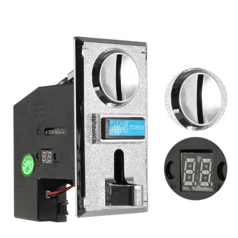 

Coin Acceptor Electronic Roll Down Coin Selector Mechanism Vending Machine Mech Arcade Game Ticket Redemption Set
