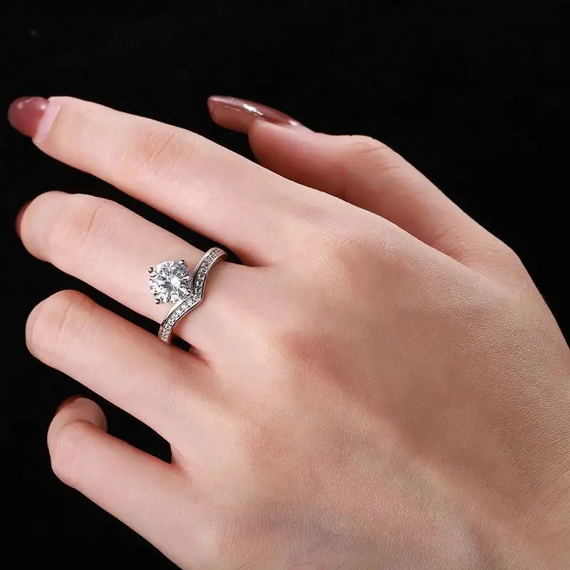 

Dylam Sterling Anillos Moda Grandes Plata 925 Anillo Lover Eternity Ring Silver Wedding Rings Designs