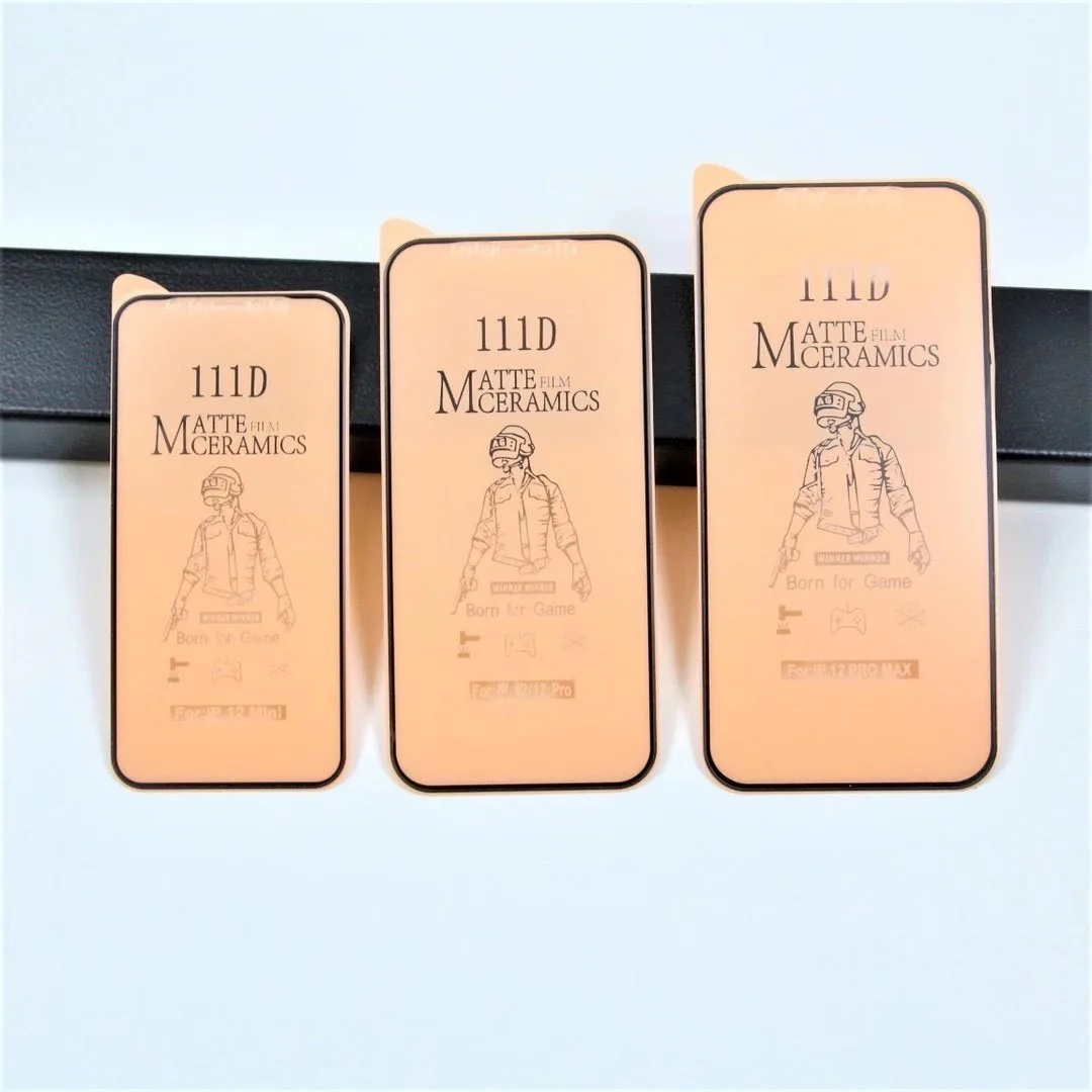 

For iphone 12 mini Pro Max 11H 111D Full Glue Ceramic film Screen Protector For Samsung A11 Ceramic Film