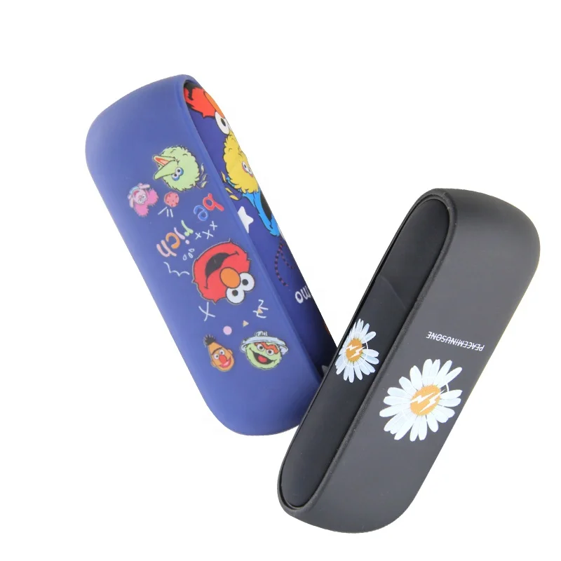 

2020 NEW HOT SALE Color Painted Silicone Cigarette Protective Case and Side Door Cover for IQOS 3.0 duo, Multi color