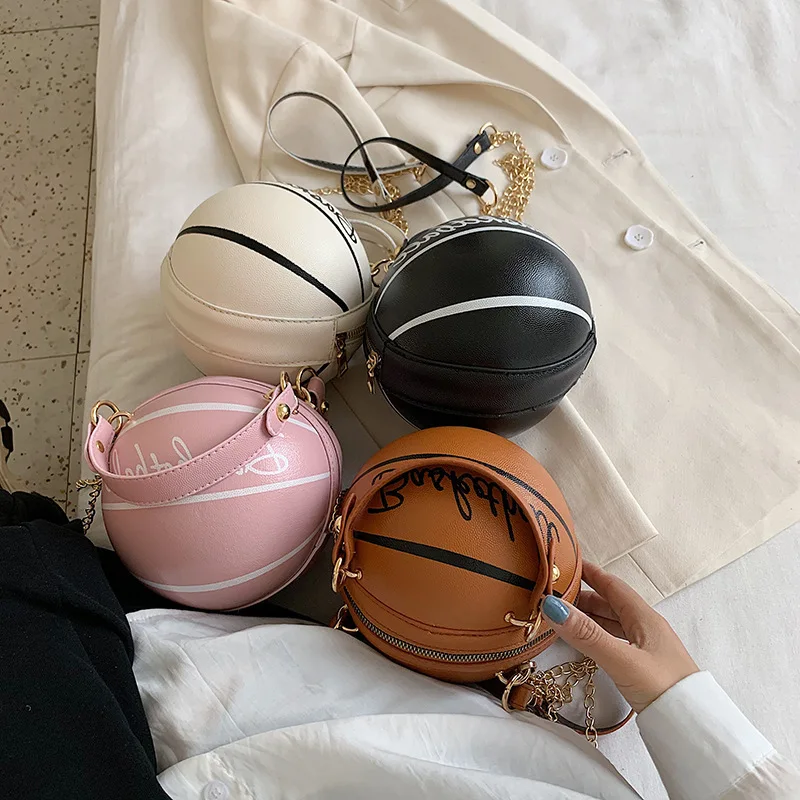 

Free Shipping 2021 new trendy basketball bag wild ins messenger bag female small ball bag, Customized