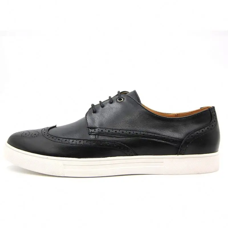 

Wholesale High Quality Casual Slip On Big Size Leather Dress Shoes For Men, Black brown