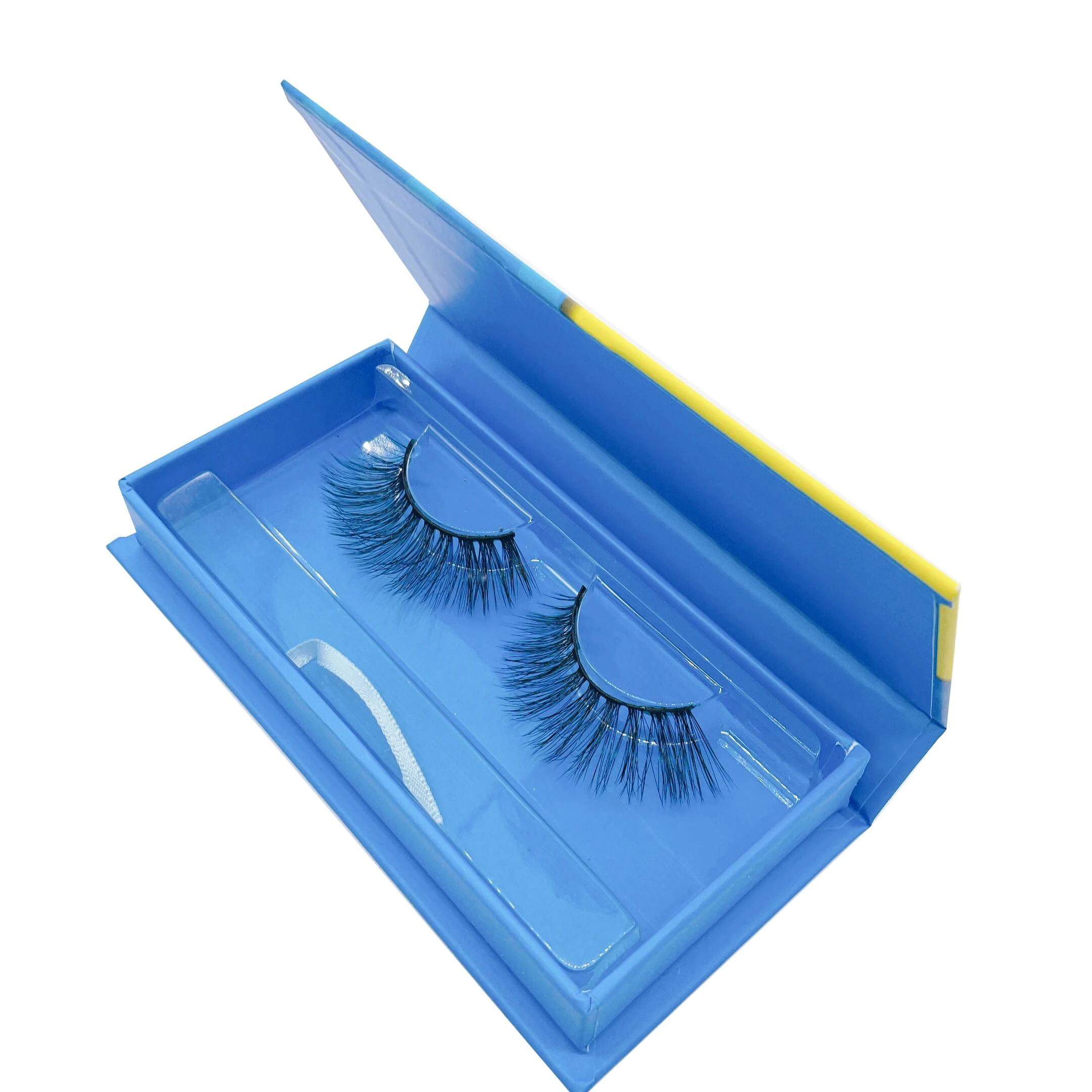 

vendors hot selling 3d faux mink eyelashes and packaging, Black color