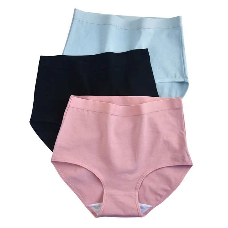 

Women High-waist Panties Plus Size Belly Women Panties Lingeries Ladies Breathable Cotton Underwear Women Panties Briefs, 6 colors