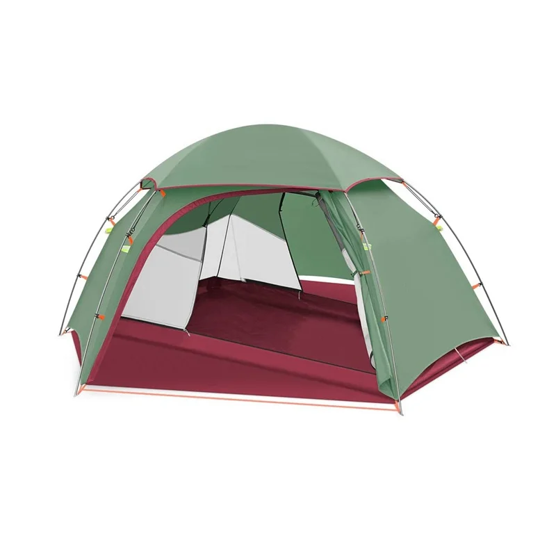 

Sports Camping tents outdoor Sundome beach tent Waterproof, Yello,dark green