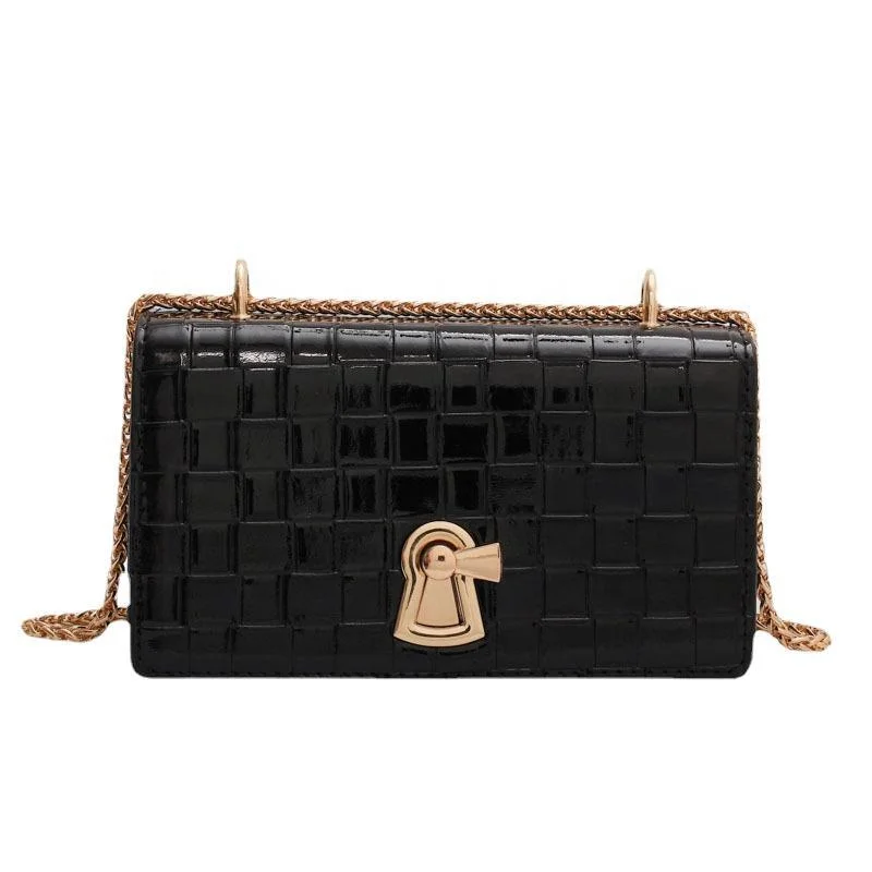 

Stone Pattern PU Leather Handbag Cross Chain Strap Shoulder Small Messenger Bags Fashion Lady Hand Bag Purse