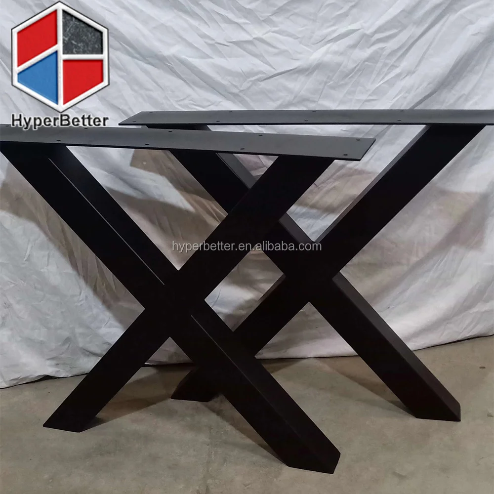 Iron table leg black