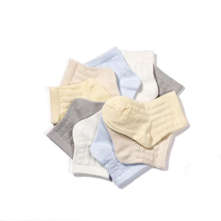 

2020 Latest design natural baby cotton breathable anti slip cute newborn baby socks, Picture