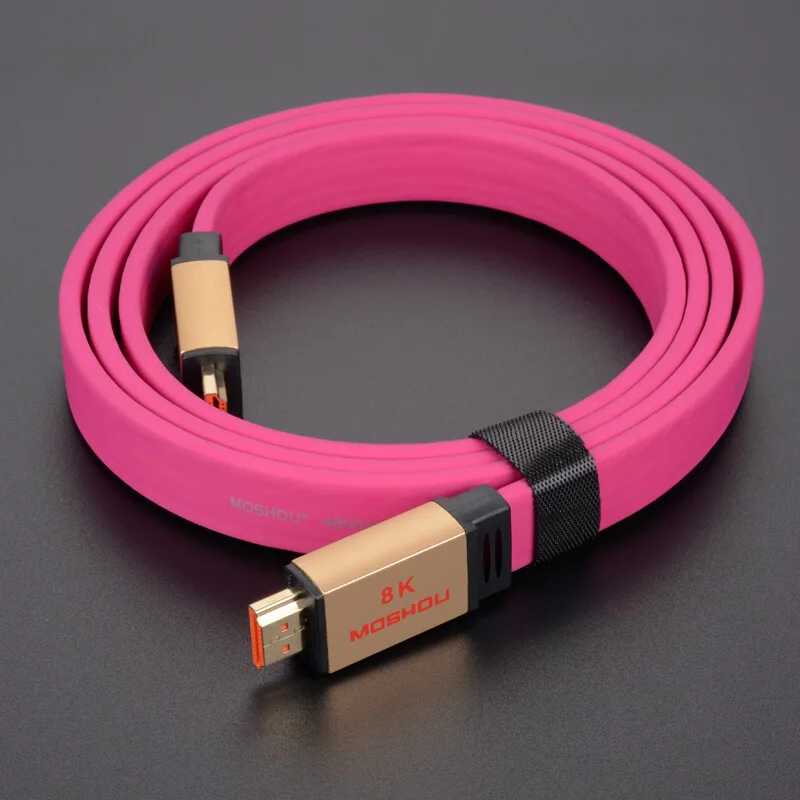 

MOSHOU HD2.1 Cables UHD HDR 48Gbs 8K@120Hz 4K@60HZ Audio & Video Cables HD 2.1 Cord