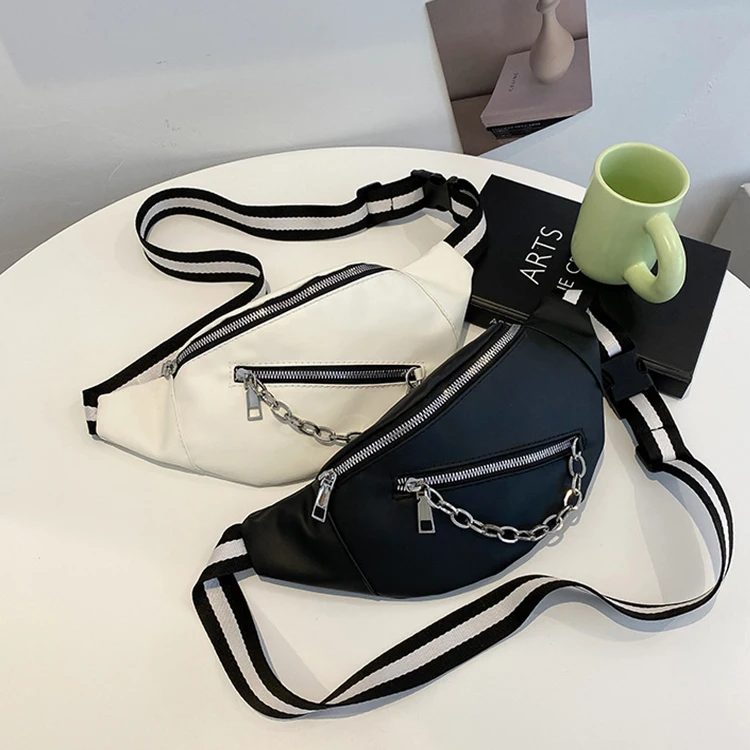 

New Arrival Women Sports Chest Bag Portable Canvas Messenger Bag Waist Bags For Women
