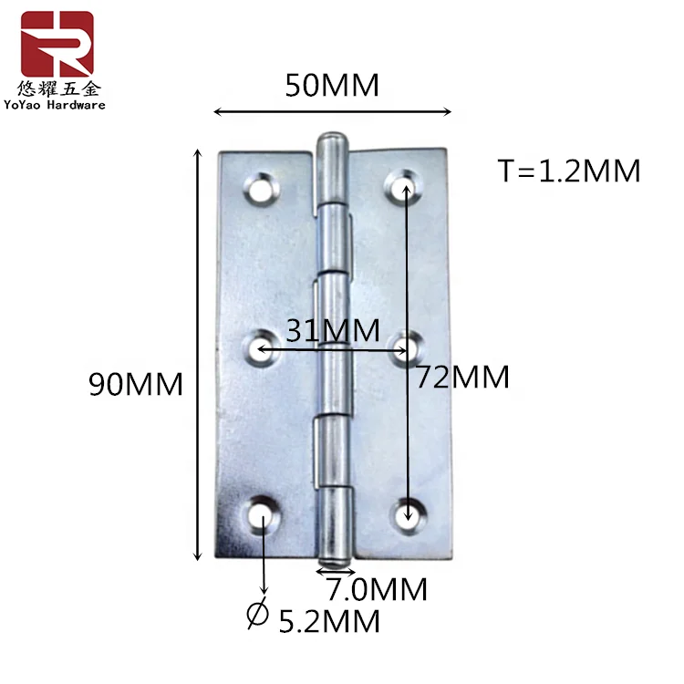 90*50 Heavy Duty Furniture Hinges Door Hardware Accessory 