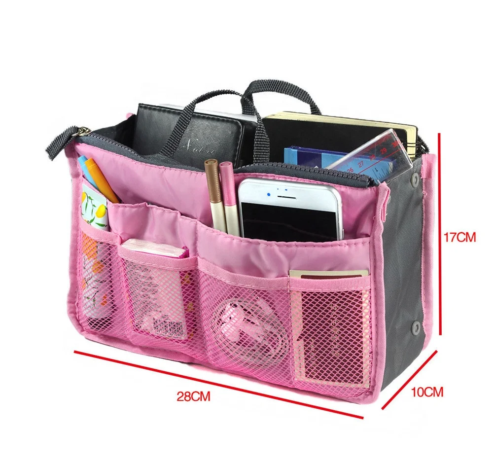 

Yaeshii Waterproof Cosmetic Bag Large Insert Liner Bag Organizer Portable Ladies Casual Travel Bag Cosmetic Purse, Customized