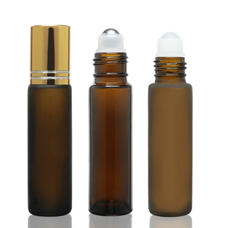 

5ml 10ml Amber Blue Clear Skin Care Glass Roll on Bottle 10m Perfume Attar Essential Oil Bottle with Roller Ball Cap