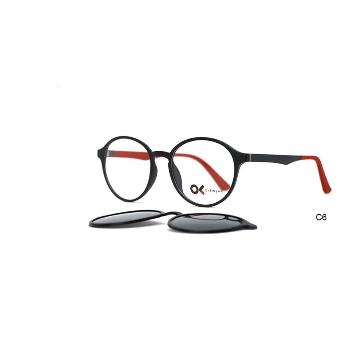 

New Arrival Custom High Quality Ultem Optical Frames Polarized Magnetic Clip On Sunglasses