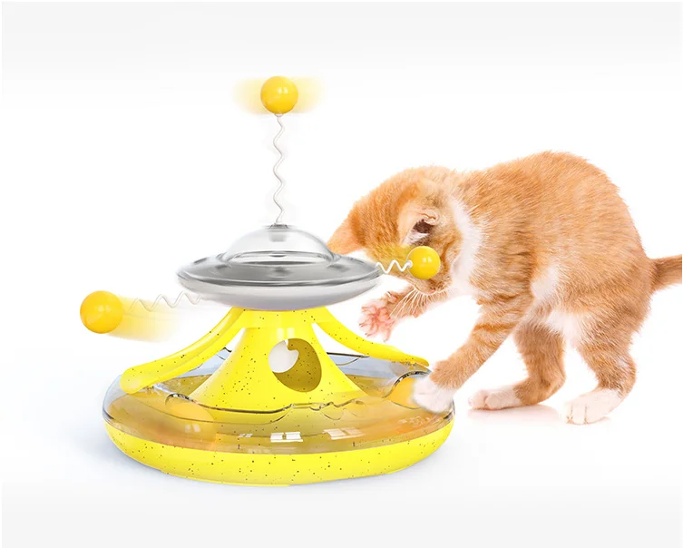 

New Style High Quality Funny Interactive Turntable Cat Toys Happy Circl