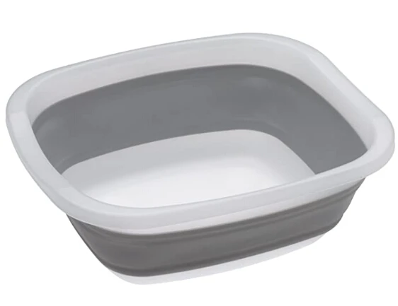 

BPA-Free Collapsible Dish Tub Folding Wash Basin Washing Basin Foldable Plastic Wash Tub Washbowl for Home, Blue
