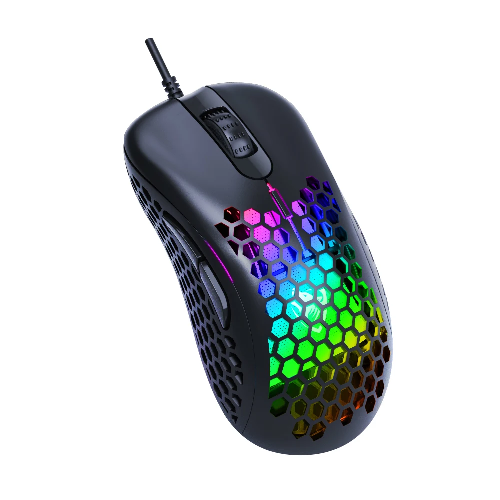 

Amazon hot sale high quality symmetrical ergonomic design computer mouse gamer, Black