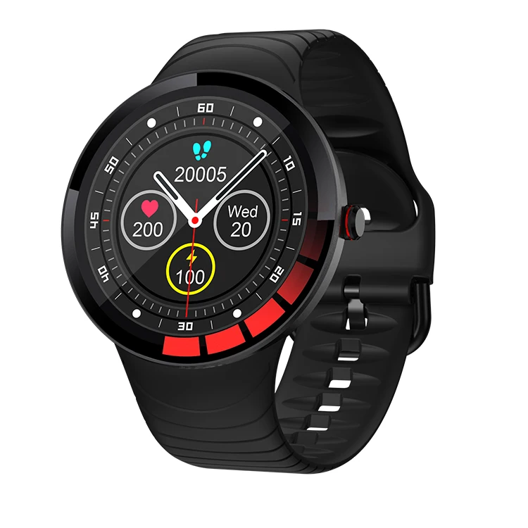 

Hot saling Full Touch Screen Smartwatch E3 IP68 Waterproof Cheap Smart Bracelet Blood Pressure Heart Rate Customize Watch Man, Black