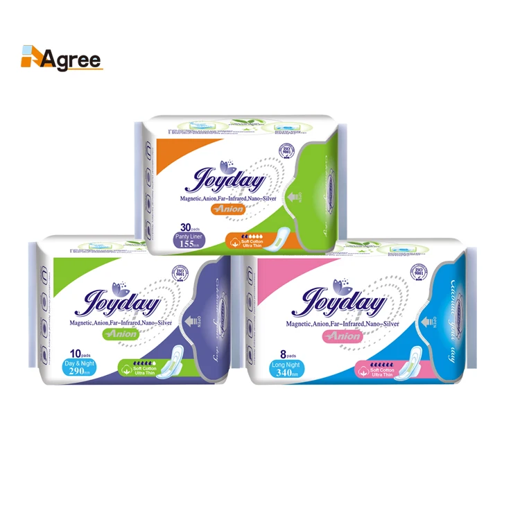 

Free Sample Cotton Sanitary Pads Napkin Anion Menstrual Sanitary Pads For Women Disposable