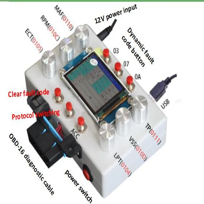 

Professional OBD2 Emulator Tool for OBD Signal Simulation ECU Signal simulator