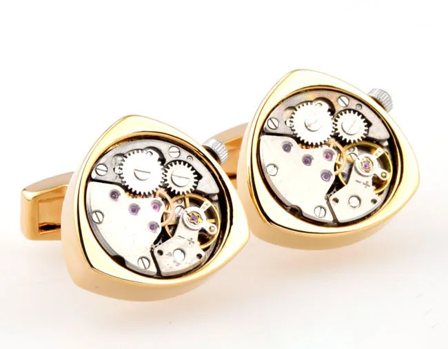 

Brass Mechanical Watch Movement Cuff Links Men and Women Classic Fashion Popularity Suit Shirt Formal Wear Accessories