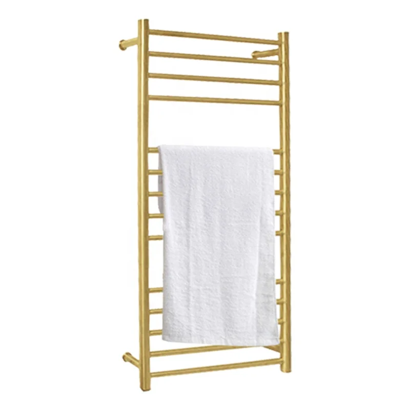 

Modern Bathroom Gold Heated Towel Rail Heated Drying Rack Towel Warmer