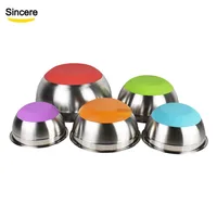 

Non-Slip Silicone Bottom Mixing Bowls Set 1.5/2.0/2.5/3.5/7.0 qt