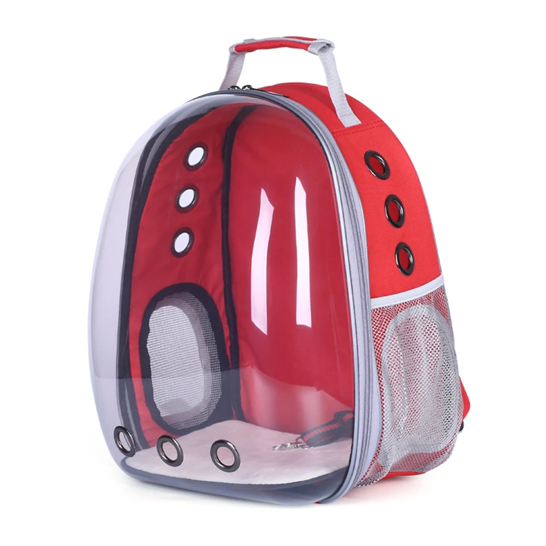 

Waterproof Outdoor Traveling Transparent Larger Capacity Cat Dog Bag Pet Breathable Carrier Backpack, Blue, green, yellow, pink, gray, black, red