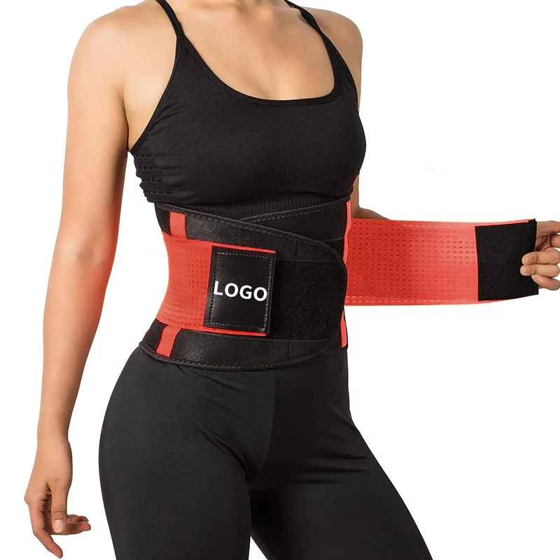 

Women's Waist Trainer Hot Belt Sport Girdle Shaperwear Neoprene Waist Cincher waist slimming belt Custom Logo print, As shown in the figure
