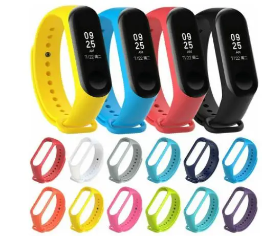 

Cheap Colorful M3 Plus Accessories M3Plus M3 pro Strap Replacement Silicone for M4 Smart Band Bracelet Wristband, Many